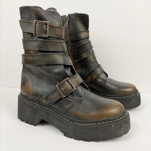 Steve Madden moto boot women's 9